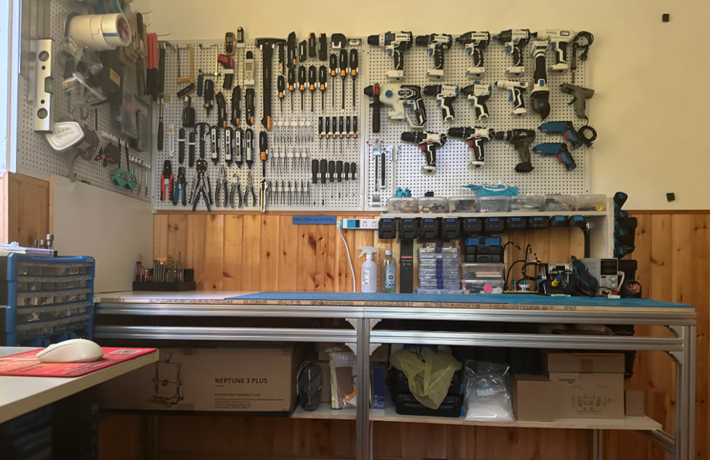 My tool wall - for contact page use